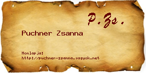 Puchner Zsanna névjegykártya